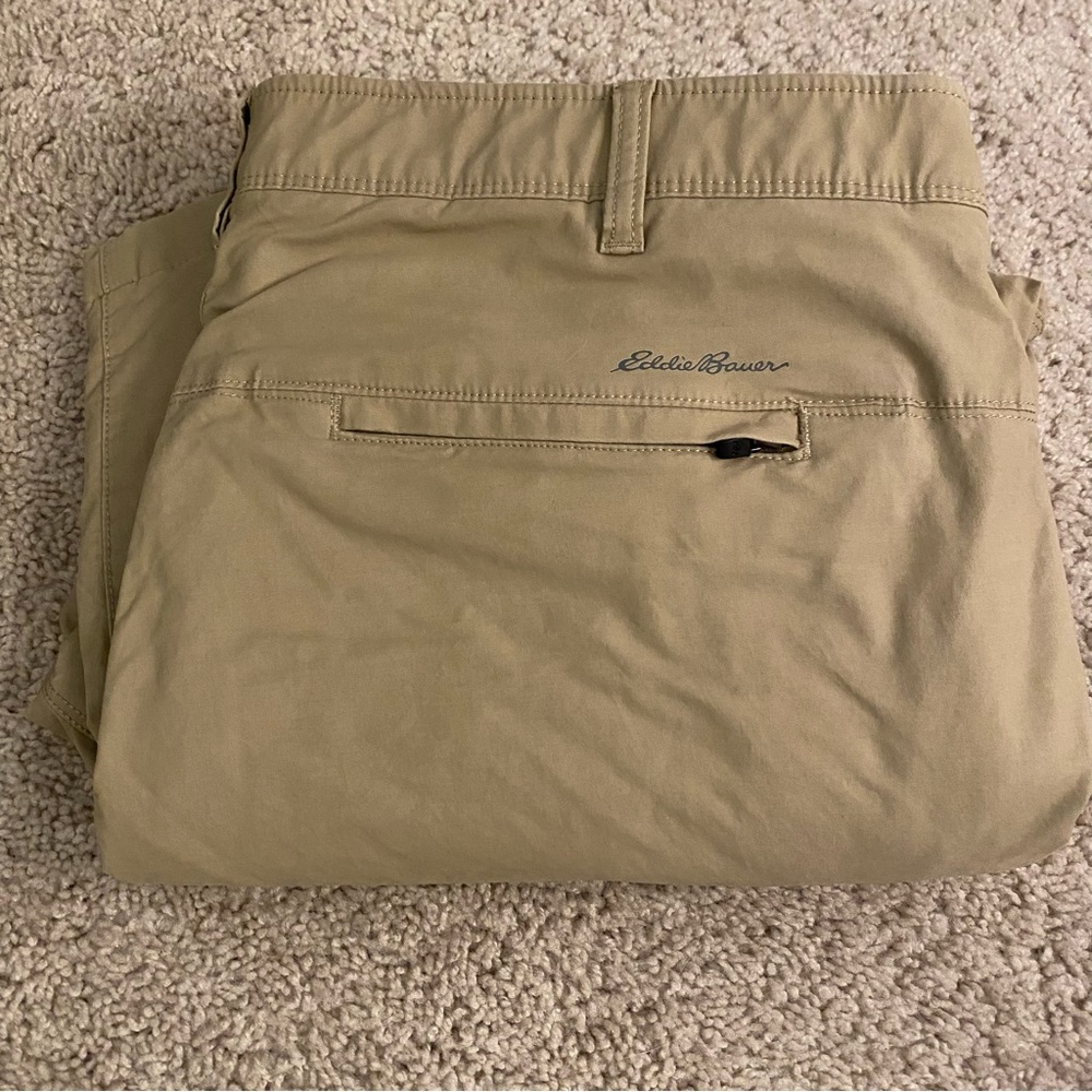 Men’s Eddie Bauer Snowcat Fleece-Lined Canvas Pants